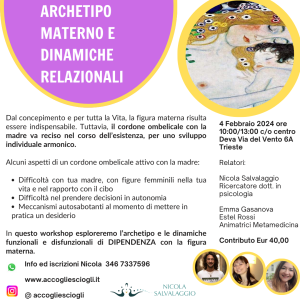rapporto con la madre psicologia trieste 4 febbraio 2024